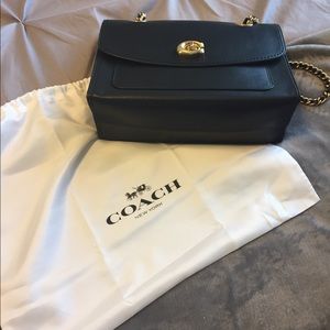 Coach black leather bag,crossbody or shoulder bag